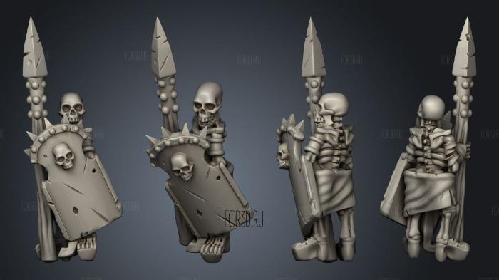 Skeletons Spear 07 3d stl модель для ЧПУ