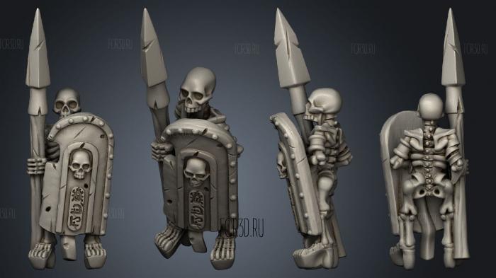 Skeletons Spear 16 3d stl модель для ЧПУ