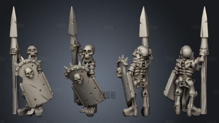 Skeletons Spear 34 stl model for CNC