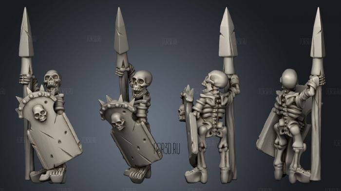 Skeletons Spear 01 3d stl модель для ЧПУ