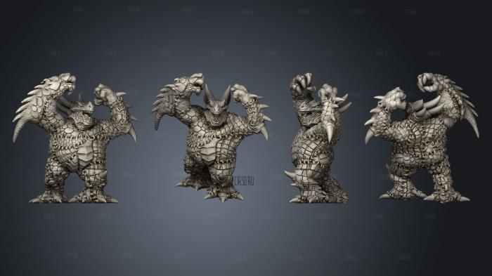 Skin Stitch Dragon Angry Large stl model for CNC