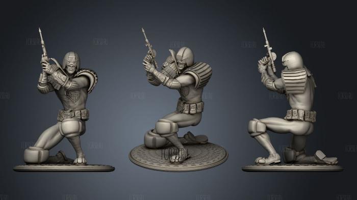 Judge dredd 3d stl модель для ЧПУ