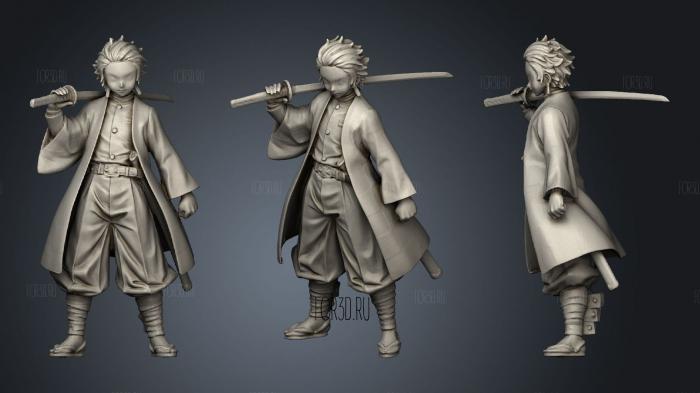 Kamado Tanjirou 3d stl модель для ЧПУ