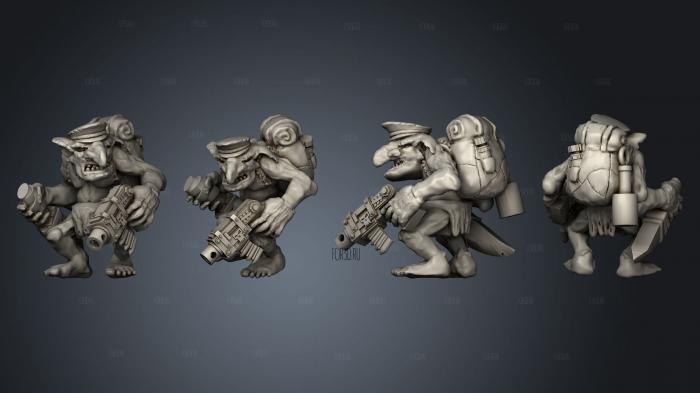 Sneaky Goblins 04 stl model for CNC