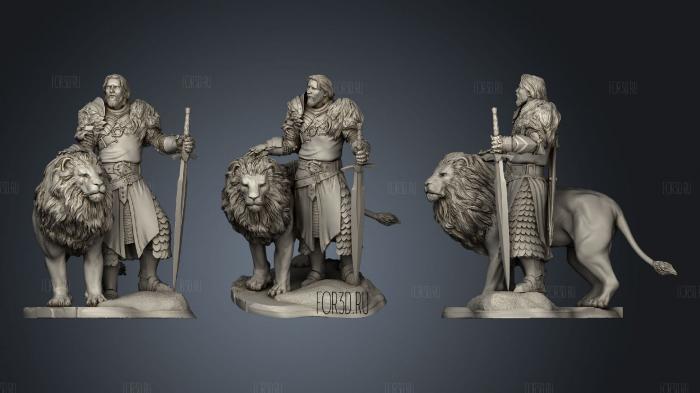 King of Lion Christian Bale 3d stl модель для ЧПУ