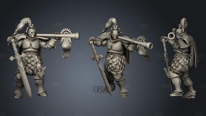 Knight Heraldor stl model for CNC