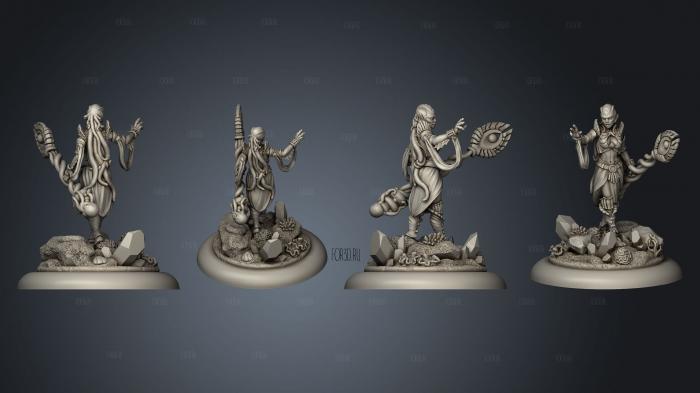 Star Scrappers Hydran Priestess of the Abyss stl model for CNC