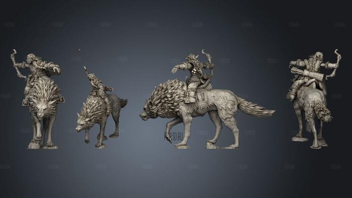 Steppe Riders stl model for CNC