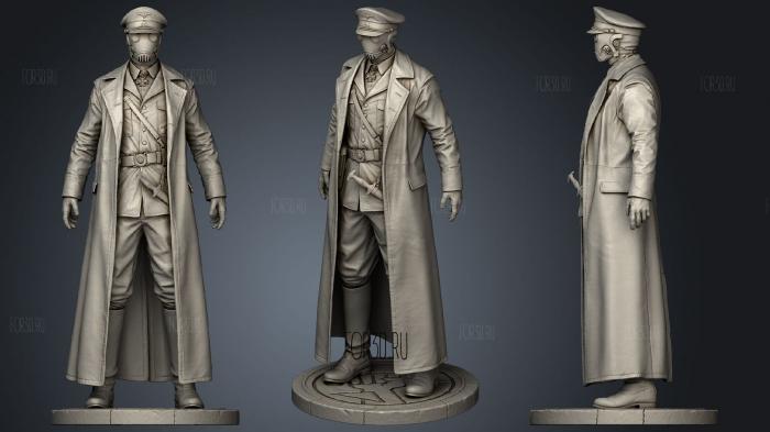 Kroenen Hellboy 3d stl модель для ЧПУ