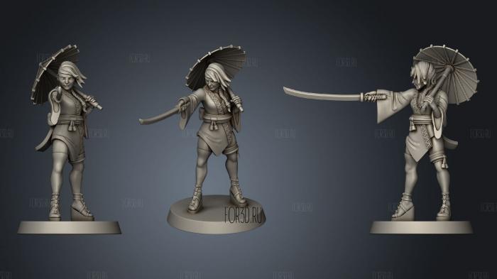 Kunoichi Miniatures Bonus Mini stl model for CNC