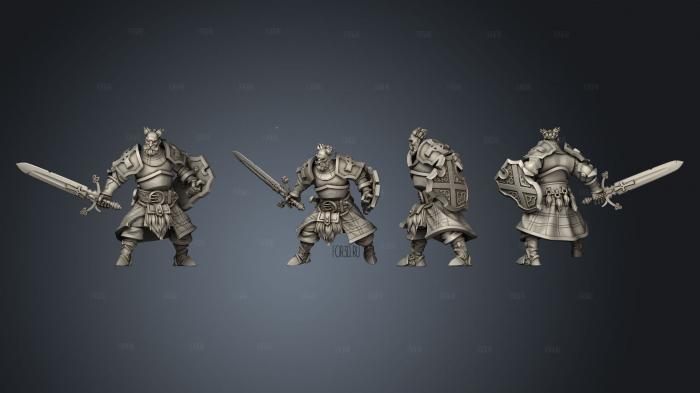 The clan warrior 2 stl model for CNC
