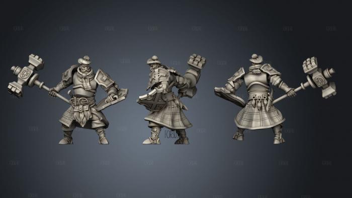 The clan warrior stl model for CNC