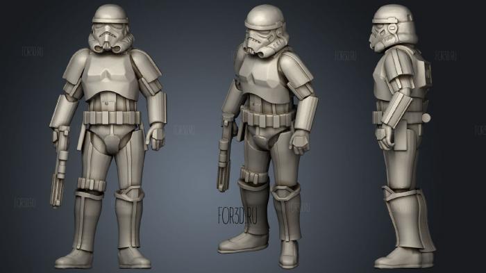 Livery trooper stl model for CNC