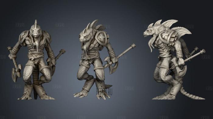 Lizardfolk Axe Daredevil 2 3d stl модель для ЧПУ