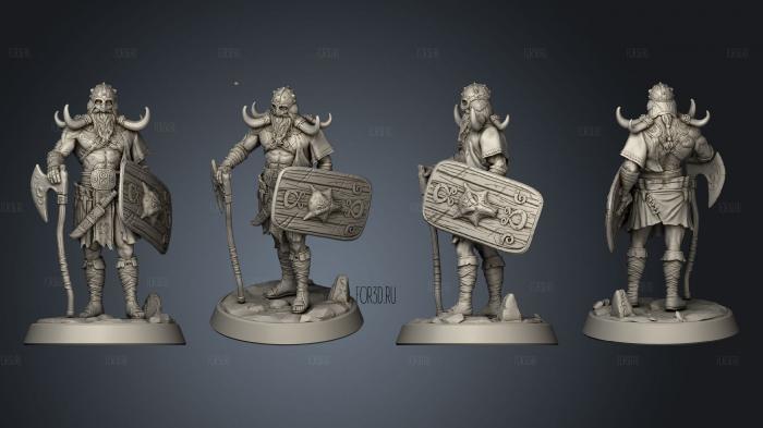 Tusked Warrior stl model for CNC