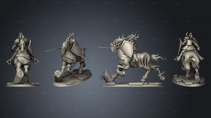 Undead Horse Riders v 3 stl model for CNC