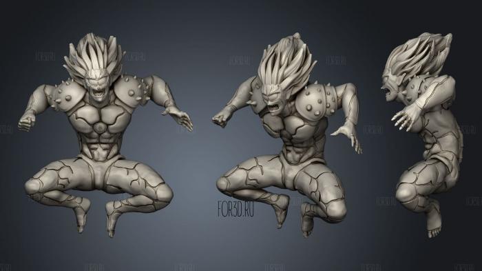 Lord boros one punch man stl model for CNC