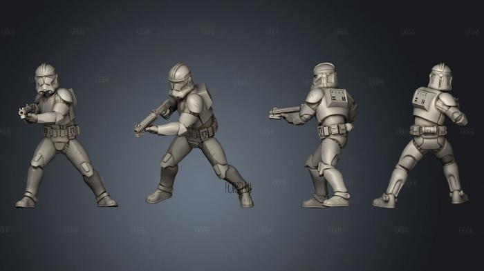 union trooper pose 3 3d stl модель для ЧПУ