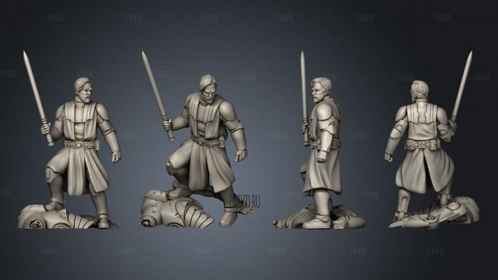 union war wizard benjopose 3 stl model for CNC