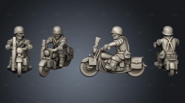 US MOTORCYCLE DRIVER stl model for CNC