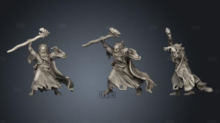 Mad Wizard stl model for CNC