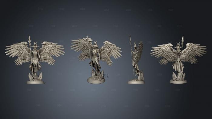 Valkyrie Queen Base stl model for CNC
