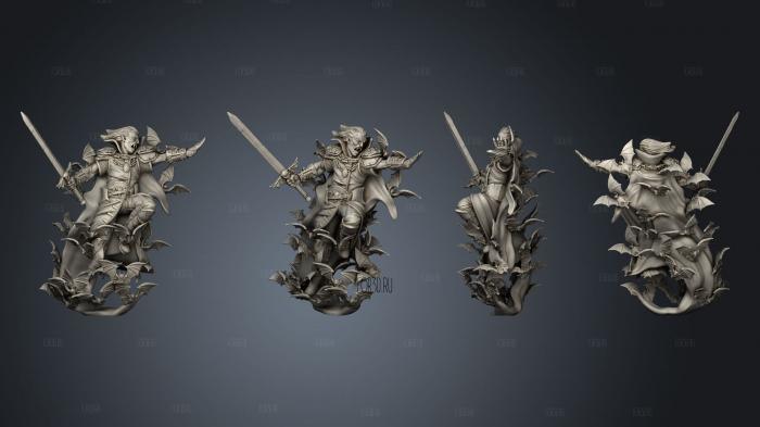 Vampire Lord Attacking TTM F stl model for CNC