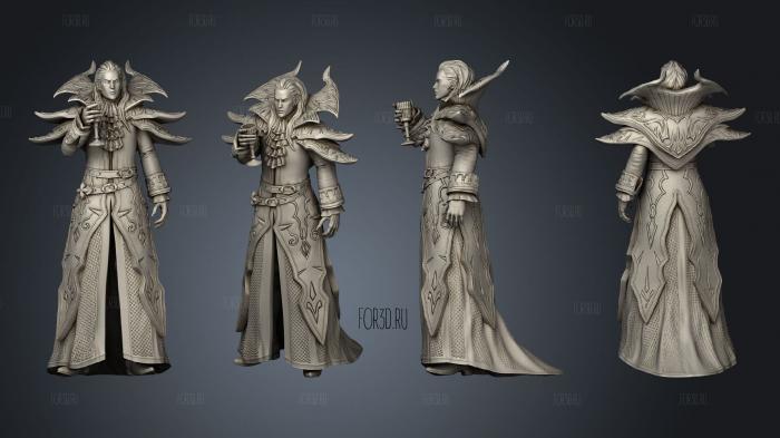 Vampire Lord stl model for CNC