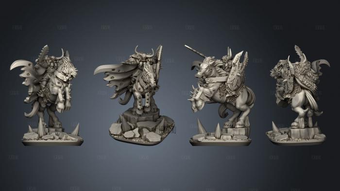 Varus Miniatures Champion of the End Times stl model for CNC