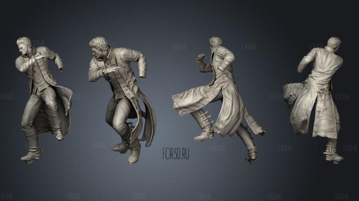 Vergil Statue Devil May Cry stl model for CNC