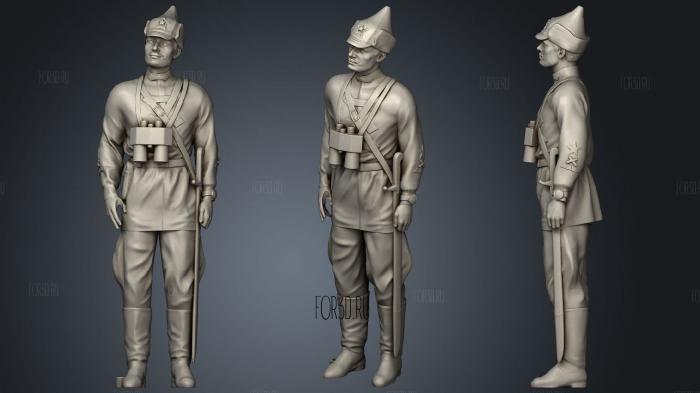 Man in military uniform 0116 1 3d stl модель для ЧПУ