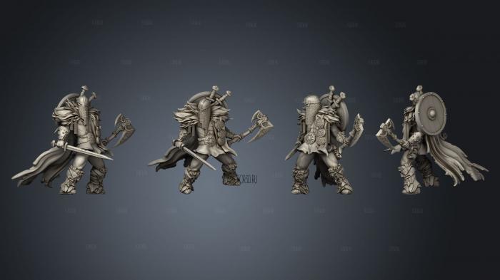 Vikings Gods and Heroes Einherjar 2 stl model for CNC