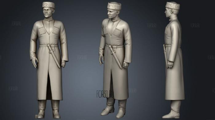 Man in military uniform 0116 4 3d stl модель для ЧПУ