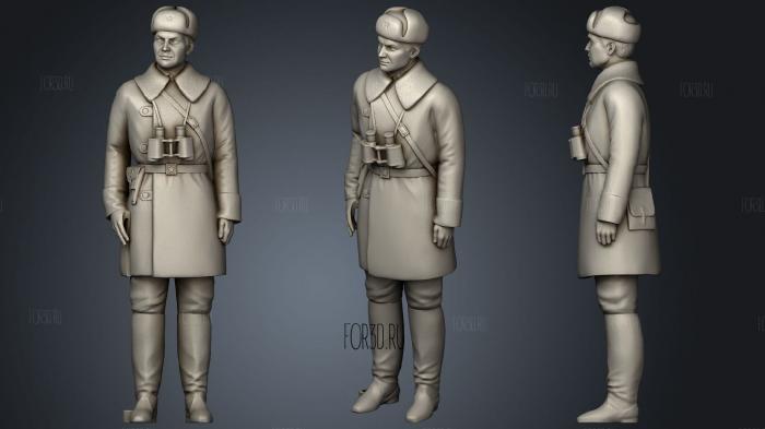 Man in military uniform 0116 5 3d stl модель для ЧПУ