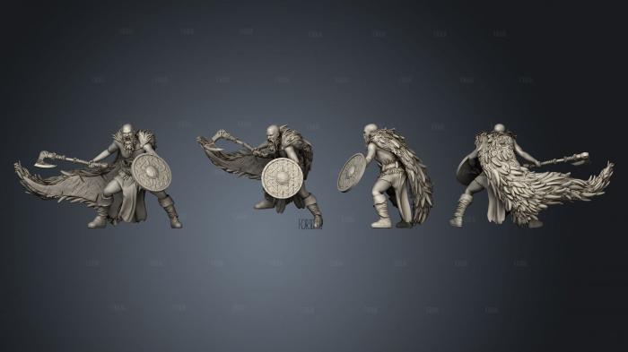Vikings Gods and Heroes Viking warrior 3 stl model for CNC