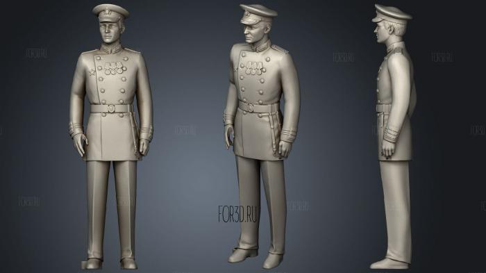 Man in military uniform 0116 9 3d stl модель для ЧПУ