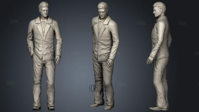 Man In Suit 3d stl модель для ЧПУ