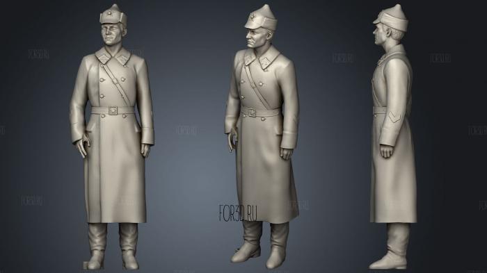 Man in uniform 0116 2 3d stl модель для ЧПУ