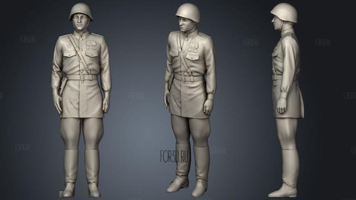 Man In Uniform 0116 6 3d stl модель для ЧПУ