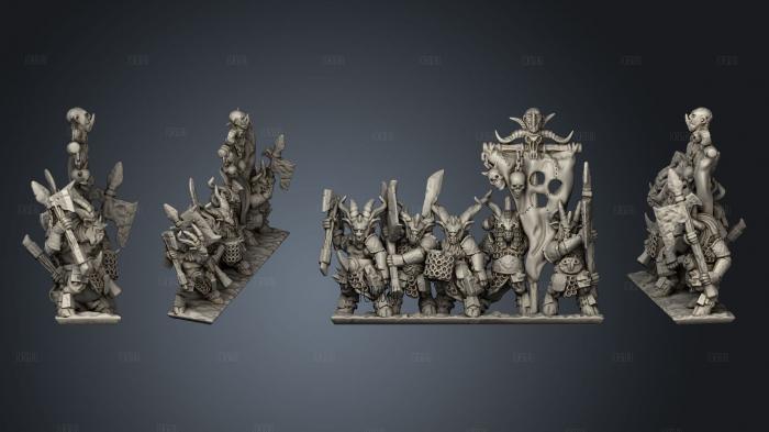 Wakes Emporium Greater Beastkin Regular Command Stand 1 stl model for CNC