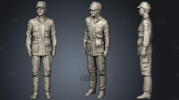 Man In Uniform 0116 10 3d stl модель для ЧПУ