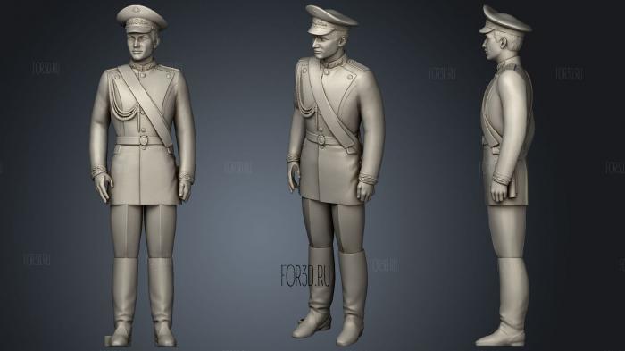 Man In Uniform 0116 12 2 3d stl модель для ЧПУ