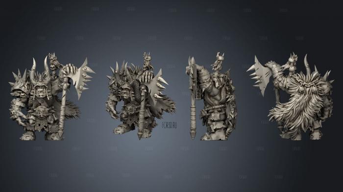 Warlord 01 stl model for CNC