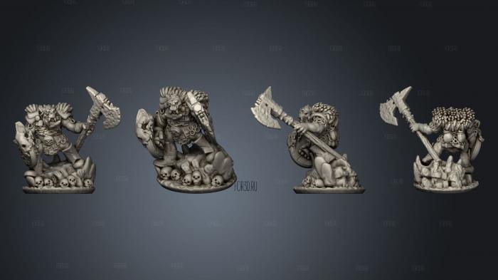 warmaster orc champion stl model for CNC