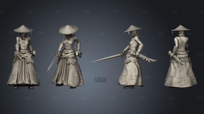 Warrior Monk Female 3d stl модель для ЧПУ