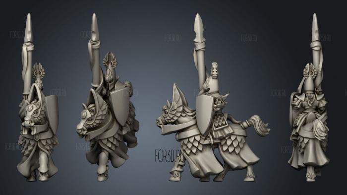 warrior with armour on the horse stl model for CNC