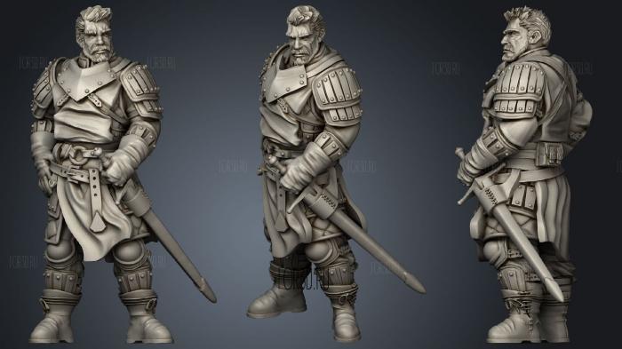 Mercenary Company Izzo 3d stl модель для ЧПУ