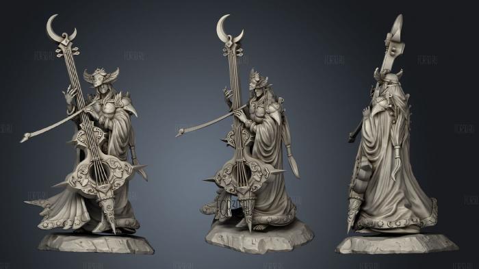 Merindel Silvercloud Moontouched bard 3d stl модель для ЧПУ