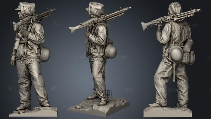 MG 42 stl model for CNC