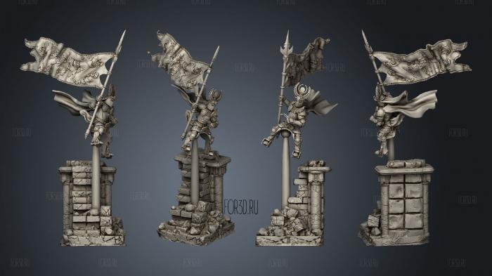 Wind Knights stl model for CNC